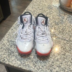 Nike Jordan 6 Rings Mens Basketball Shoes White 322992-160 size 12